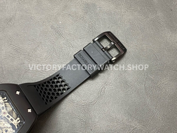 EUR Factory Richard Mille Tourbillon RM 027 40mm Titanium Rubber Strap Skeletonized Dial (4) EUR Factory Richard Mille Tourbillon RM 027 40mm Titanium Rubber Strap Skeletonized Dial
