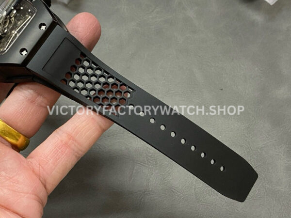 EUR Factory Richard Mille Tourbillon RM 027 40mm Titanium Rubber Strap Skeletonized Dial (5) EUR Factory Richard Mille Tourbillon RM 027 40mm Titanium Rubber Strap Skeletonized Dial