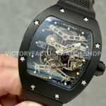 EUR Factory Richard Mille Tourbillon RM 027 40mm Titanium Rubber Strap Skeletonized Dial (7) EUR Factory Richard Mille Tourbillon RM 027 40mm Titanium Rubber Strap Skeletonized Dial