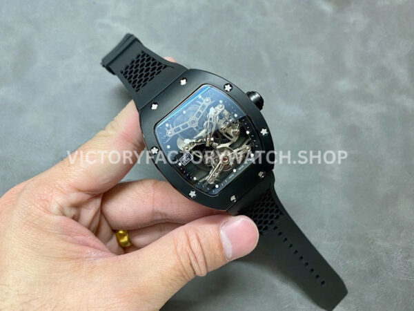 EUR Factory Richard Mille Tourbillon RM 027 40mm Titanium Rubber Strap Skeletonized Dial (9) EUR Factory Richard Mille Tourbillon RM 027 40mm Titanium Rubber Strap Skeletonized Dial