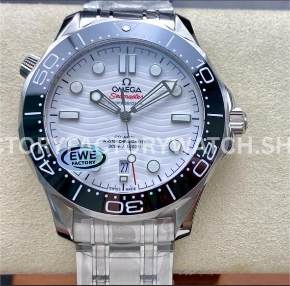 EWE Factory Omega Seamaster Diver 300M 210.30.42.20.04.001 42mm Full Steel White Dial (1) EWE Factory Omega Seamaster Diver 300M 210.30.42.20.04.001 42mm full steel white dial