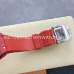 G+ Factory Richard Mille RM 07-01 31.4mm Red Carbon Fiber Red Rubber Strap Skeletonized Dial