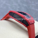 G+ Factory Richard Mille RM 07-01 31.4mm Red Carbon Fiber Red Rubber Strap Skeletonized Dial