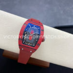 G+ Factory Richard Mille RM 07-01 31.4mm Red Carbon Fiber Red Rubber Strap Skeletonized Dial