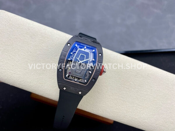 G+ Factory Richard Mille RM 07 31.4mm Titanium Carbon Fiber Black Rubber Strap Skeletonized Dial