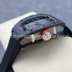 G+ Factory Richard Mille RM 07 31.4mm Titanium Carbon Fiber Black Rubber Strap Skeletonized Dial