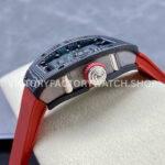 G+ Factory Richard Mille RM 07 31.4mm Titanium Carbon Fiber Red Rubber Strap Skeletonized Dial