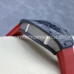 G+ Factory Richard Mille RM 07 31.4mm Titanium Carbon Fiber Red Rubber Strap Skeletonized Dial