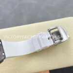 G+ Factory Richard Mille RM 07 31.4mm Titanium Carbon Fiber White Rubber Strap Skeletonized Dial