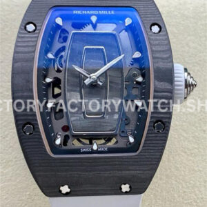 G+ Factory Richard Mille RM 07 titanium carbon fiber white rubber strap skeletonized dial