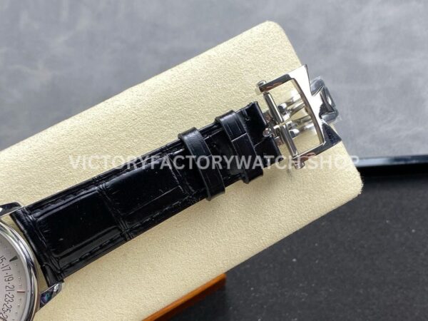 GR Factory Vacheron Constantin Moonphase R (4) GR Factory Vacheron Constantin Moonphase Retrograde Date Overseas 4010U/000G-B330 41mm Steel Leather Strap Silver Dial