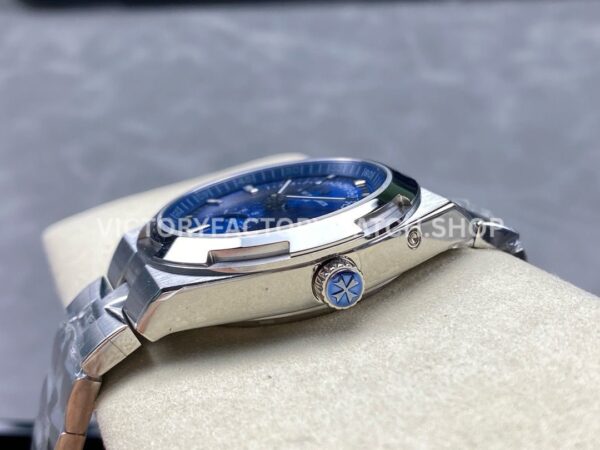 GR Factory Vacheron Constantin Moonphase Retrograde D (5) GR Factory Vacheron Constantin Moonphase Retrograde Date Overseas 4000V/210A-B911 41mm Full Steel Blue Dial
