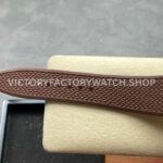 GR Factory Vacheron Constantin Moonphase Retrograde Da (4) GR Factory Vacheron Constantin Moonphase Retrograde Date Overseas 41mm Rose Gold Brown Rubber Strap Silver Dial