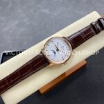 GR Factory Vacheron Constantin Moonphase Retrograde Da (8) GR Factory Vacheron Constantin Moonphase Retrograde Date Overseas 41mm Rose Gold Leather Strap White Dial