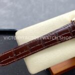 GR Factory Vacheron Constantin Moonphase Retrograde Date Overseas 41mm Rose Gold Leather Strap Black Dial