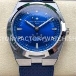 GR Factory Vacheron Constantin Moonphase Retrograde Dat (3) GR Factory Vacheron Constantin Overseas moonphase retrograde date 41mm steel blue rubber strap blue dial replica watch