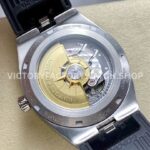 GR Factory Vacheron Constantin Moonphase Retrograde Date ( GR Factory Vacheron Constantin Moonphase Retrograde Date Overseas 41mm Black Rubber Strap Silver Dial
