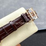 GR Factory Vacheron Constantin Moonphase Retrograde Date Overseas 41mm Rose Gold Leather Strap Black Dial