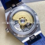 GR Factory Vacheron Constantin Moonphase Retrograde Date (1) GR Factory Vacheron Constantin Moonphase Retrograde Date Overseas 41mm Steel Blue Rubber Strap Blue Dial