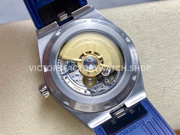 GR Factory Vacheron Constantin Moonphase Retrograde Date (1) GR Factory Vacheron Constantin Moonphase Retrograde Date Overseas 41mm Steel Blue Rubber Strap Blue Dial