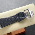 GR Factory Vacheron Constantin Moonphase Retrograde Date ( (4) GR Factory Vacheron Constantin Moonphase Retrograde Date Overseas 41mm Black Rubber Strap Silver Dial