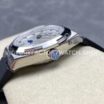 GR Factory Vacheron Constantin Moonphase Retrograde Date ( (9) GR Factory Vacheron Constantin Moonphase Retrograde Date Overseas 41mm Black Rubber Strap Silver Dial