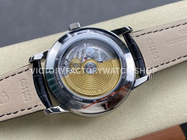 GR Factory Vacheron Constantin Moonphase Retrograde Date O (9) GR Factory Vacheron Constantin Moonphase Retrograde Date Overseas 41mm Steel Black Leather Strap Black Dial