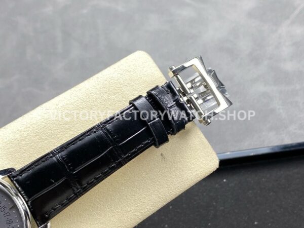 GR Factory Vacheron Constantin Moonphase Retrograde Date Ov GR Factory Vacheron Constantin Moonphase Retrograde Date Overseas 41mm Steel Leather Strap Grey Dial