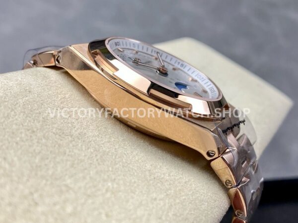 GR Factory Vacheron Constantin Moonphase Retrograde Date Overs (3) GR Factory Vacheron Constantin Moonphase Retrograde Date Overseas 41mm Full Rose Gold Silver Dial