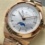 GR Factory Vacheron Constantin Moonphase Retrograde Date Overs (9) GR Factory Vacheron Constantin Moonphase Retrograde Date Overseas 41mm Full Rose Gold Silver Dial