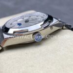 GR Factory Vacheron Constantin Moonphase Retrograde Date Overseas 41mm Full Steel Silver Dial