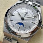 GR Factory Vacheron Constantin Moonphase Retrograde Date Overseas 41mm Full Steel Silver Dial