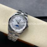 GR Factory Vacheron Constantin Moonphase Retrograde Date Overseas 41mm Full Steel Silver Dial