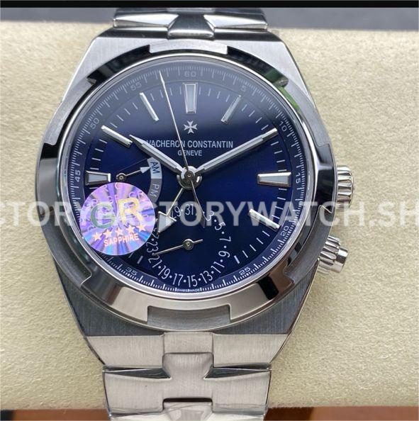 GR Factory Vacheron Constantin Overseas Dual Time 7900V-110A-B334 41mm Full Steel Bl (5) GR Factory Vacheron Constantin Overseas Dual Time 7900V 110A B334 41mm full steel blue dial replica watch