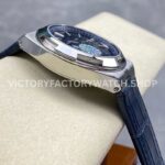 GR Factory Vacheron Constantin Overseas Dual Time 7900V-110A-B334 41mm Stee (3) GR Factory Vacheron Constantin Overseas Dual Time 7900V/110A-B334 41mm Steel Leather Strap Blue Dial