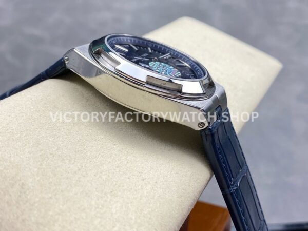 GR Factory Vacheron Constantin Overseas Dual Time 7900V-110A-B334 41mm Stee (3) GR Factory Vacheron Constantin Overseas Dual Time 7900V/110A-B334 41mm Steel Leather Strap Blue Dial