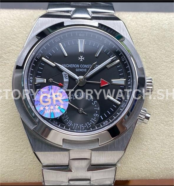 GR Factory Vacheron Constantin Overseas Dual Time 7900V 110A B546 41mm full steel black dial replica watch