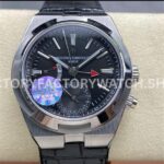 GR Factory Vacheron Constantin Overseas Dual Time 7900V-110A-B546 41mm Ste (8) GR Factory Vacheron Constantin Overseas Dual Time 7900V 110A B546 41mm steel leather strap black dial replica watch