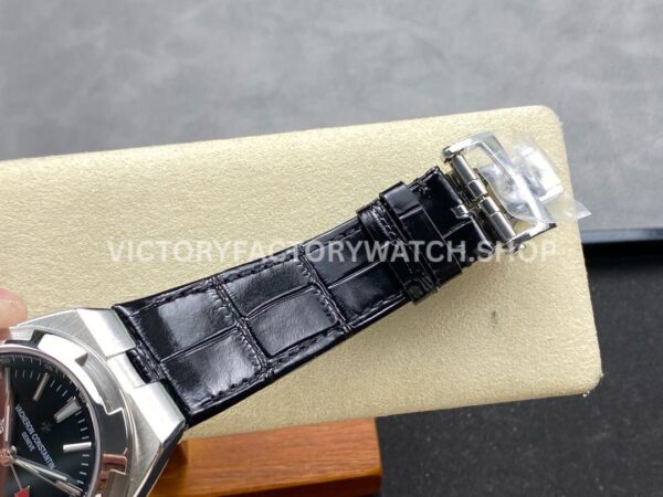 GR Factory Vacheron Constantin Overseas Dual Time 7900V-110A-B546 41mm Ste (9) GR Factory Vacheron Constantin Overseas Dual Time 7900V/110A-B546 41mm Steel Leather Strap Black Dial