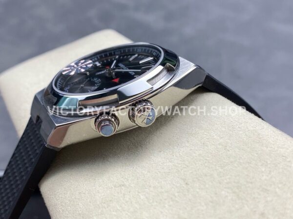 GR Factory Vacheron Constantin Overseas Dual Time 7900V-110A-B546 41mm Stee (7) GR Factory Vacheron Constantin Overseas Dual Time 7900V/110A-B546 41mm Steel Rubber Strap Black Dial
