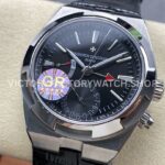 GR Factory Vacheron Constantin Overseas Dual Time 7900V-110A-B546 41mm Steel (1) GR Factory Vacheron Constantin Overseas Dual Time 7900V/110A-B546 41mm Steel Leather Strap Black Dial