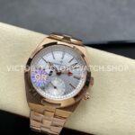 GR Factory Vacheron Constantin Overseas Dual Time 7900V/000R-B336 41mm Full Rose Gold Silver Dial