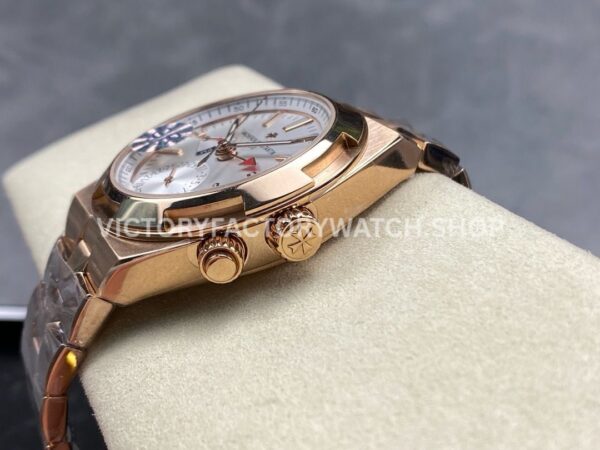 GR Factory Vacheron Constantin Overseas Dual Time 7900V/000R-B336 41mm Full Rose Gold Silver Dial