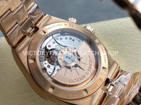 GR Factory Vacheron Constantin Overseas Dual Time 7900V/000R-B336 41mm Full Rose Gold Silver Dial