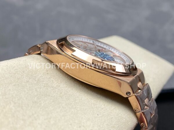 GR Factory Vacheron Constantin Overseas Dual Time 7900V/000R-B336 41mm Full Rose Gold Silver Dial