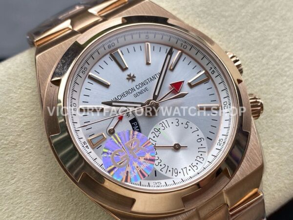 GR Factory Vacheron Constantin Overseas Dual Time 7900V/000R-B336 41mm Full Rose Gold Silver Dial