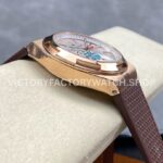 GR Factory Vacheron Constantin Overseas Dual Time 7900V000R-B336 41mm Rose Gold (1) GR Factory Vacheron Constantin Overseas Dual Time 7900V/000R-B336 41mm Rose Gold Brown Rubber Strap Silver Dial
