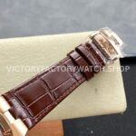 GR Factory Vacheron Constantin Overseas Dual Time 7900V/000R-B336 41mm Rose Gold Leather Strap Silver Dial