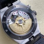 GR Factory Vacheron Constantin Overseas Dual Time 7910V000T-B922 41mm (5) GR Factory Vacheron Constantin Overseas Dual Time 7910V/000T-B922 41mm Titanium Canvas Strap Gray Blue Dial