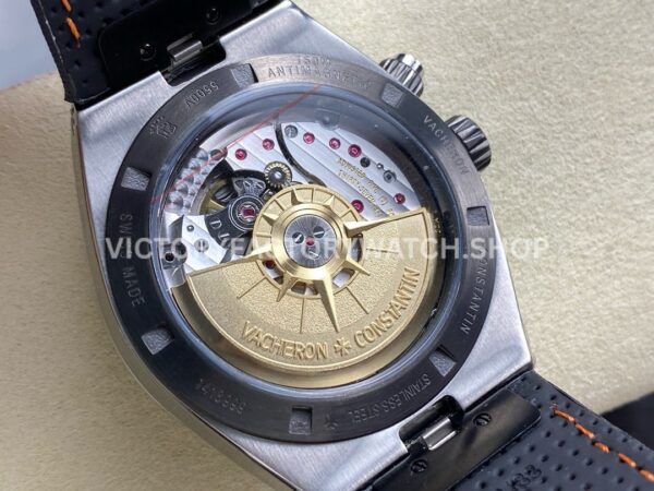 GR Factory Vacheron Constantin Overseas Dual Time 7910V000T-B922 41mm (5) GR Factory Vacheron Constantin Overseas Dual Time 7910V/000T-B922 41mm Titanium Canvas Strap Gray Blue Dial